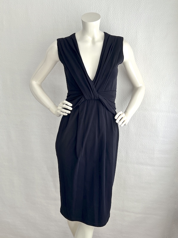 Prada draped little black dress