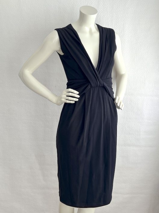 Prada draped little black dress