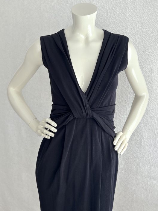 Prada draped little black dress