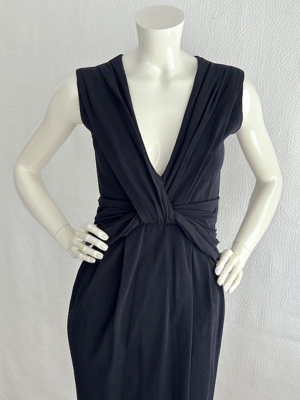 Prada draped little black dress