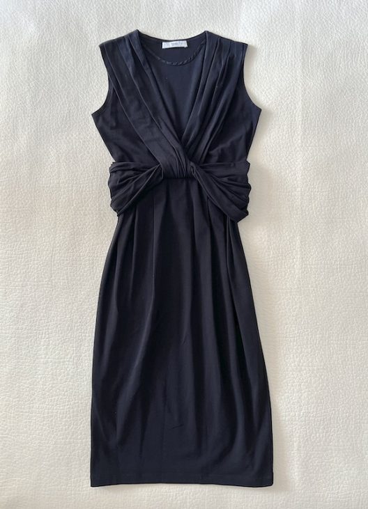 Prada draped little black dress