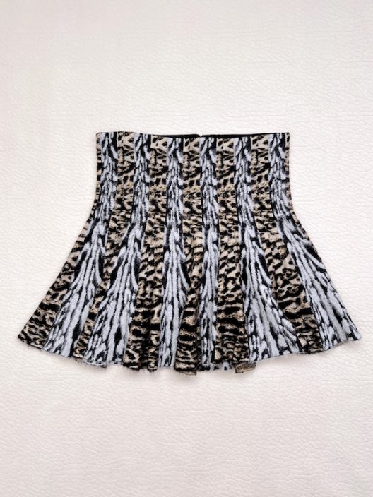 Roberto Cavalli animal print knit skirt