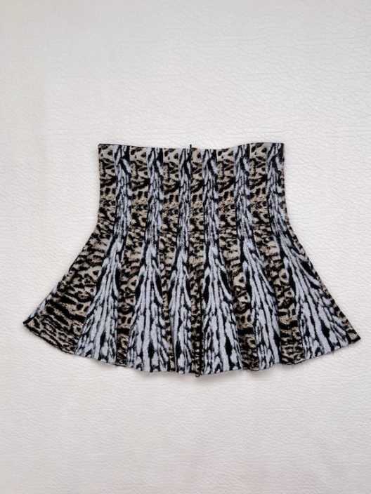 Roberto Cavalli animal print knit skirt
