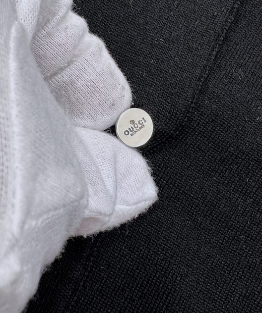 Gucci by Tom Ford black virgin wool cardigan
