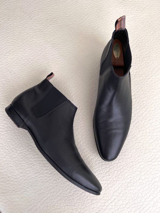 Paul Smith black leather chelsea boots