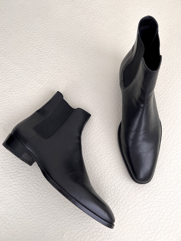 Saint Laurent wyatt chelsea boots in smooth leather