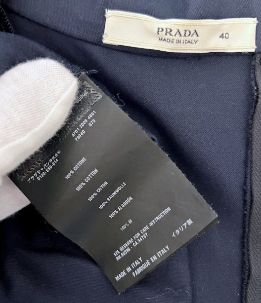 Prada navy cotton dress