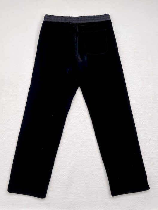 Giorgio Armani black velvet jogger dress pants