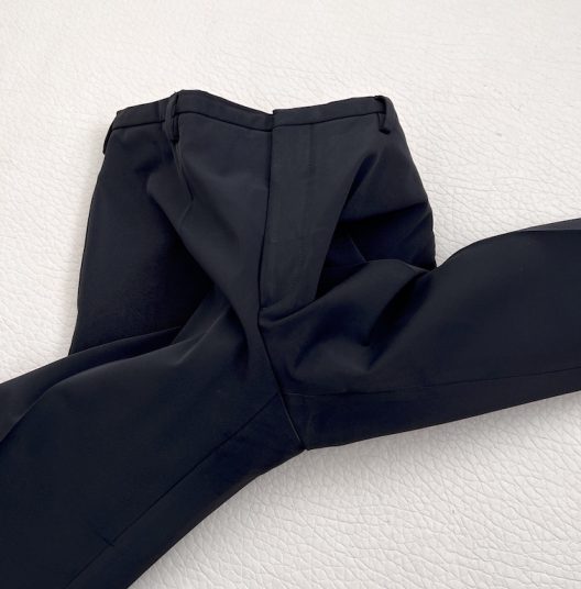 Prada "technical fabric" black dress pants