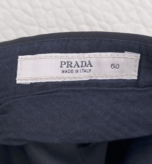 Prada "technical fabric" black dress pants