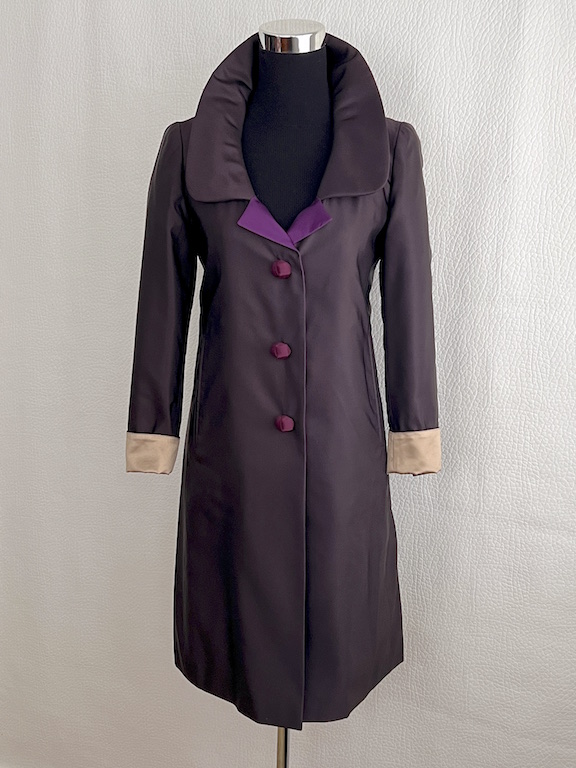 Prada silk-wool party coat