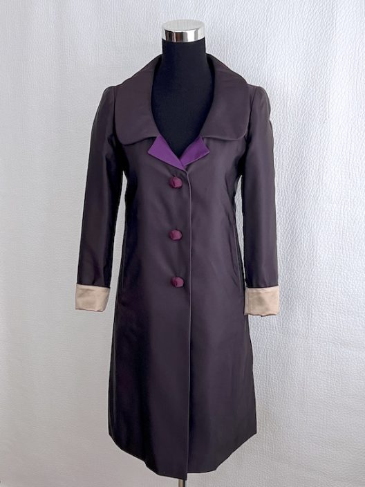 Prada silk-wool party coat