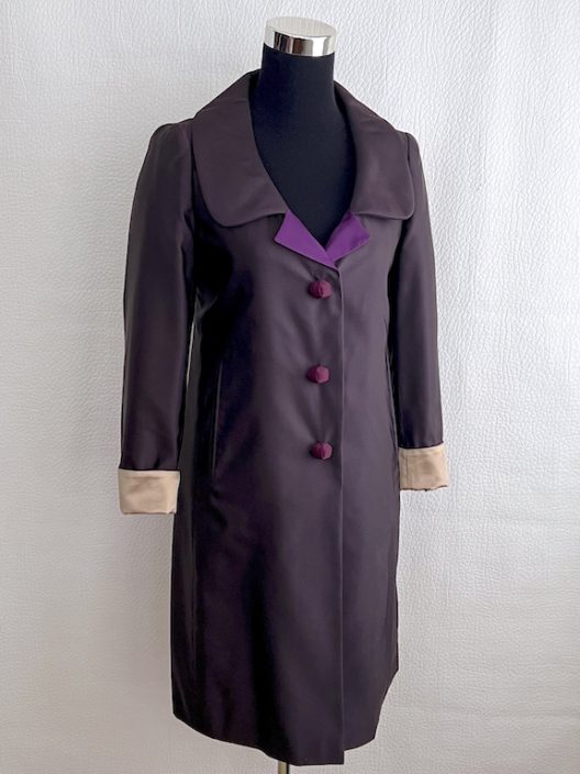 Prada silk-wool party coat