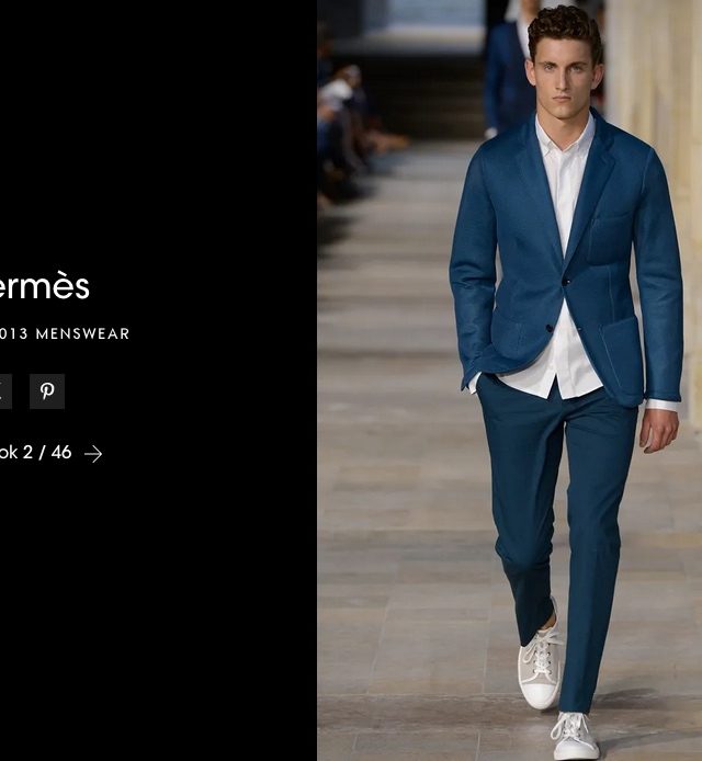 Hermès unstructured perforated fabric jacket