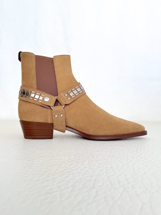 Celine Carmague Biker Harness Chelsea Boots