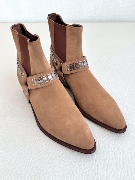 Celine Carmague Biker Harness Chelsea Boots
