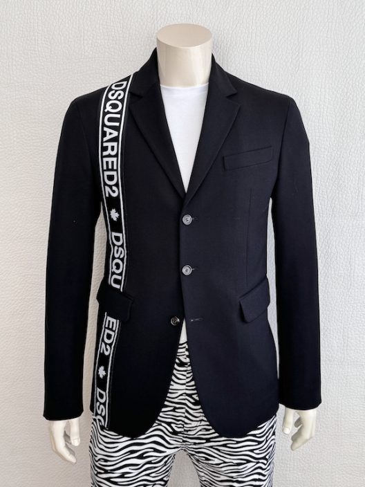 Dsquared2 black wool blazer