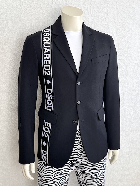 Dsquared2 black wool blazer