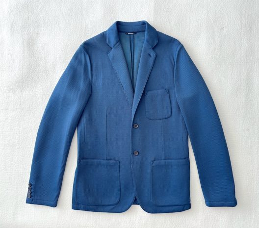 Runway Hermès unstructured perforated fabric jacket
