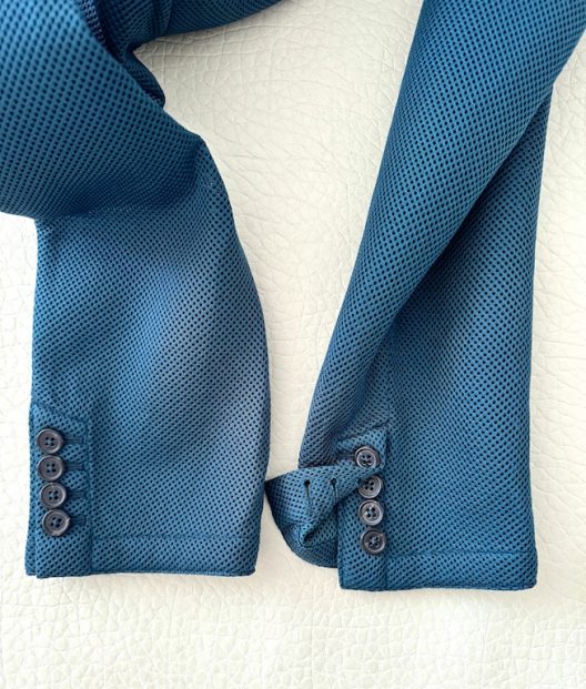 Runway Hermès unstructured perforated fabric jacket