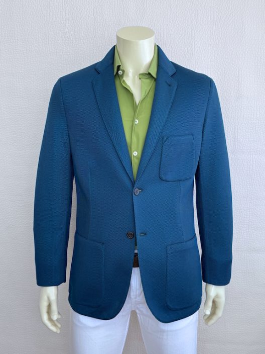 Runway Hermès unstructured perforated fabric jacket