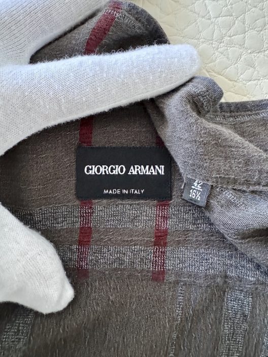 Giorgio Armani Collarless Shirt