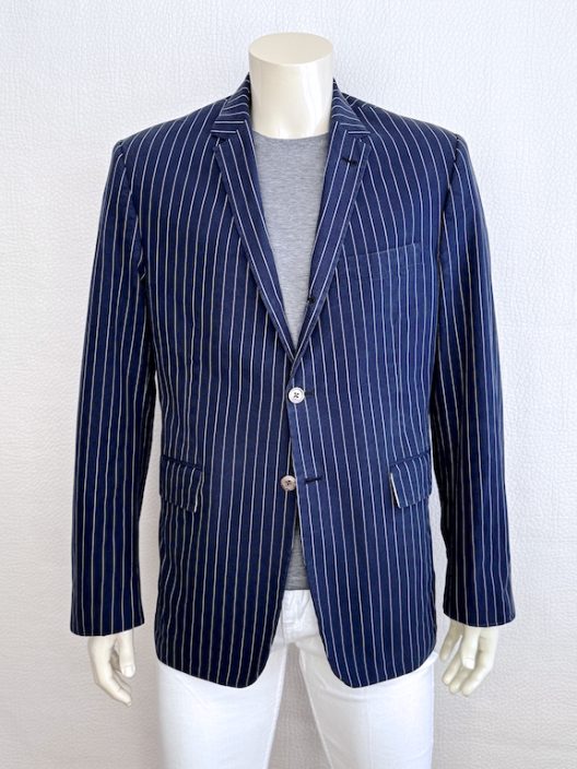 Thom Browne Striped Cotton Blazer Hand Made in USA