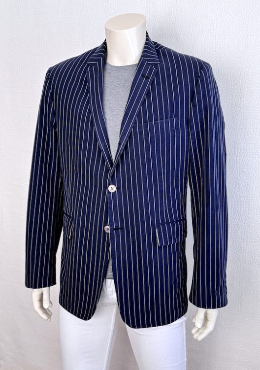 Thom Browne Striped Cotton Blazer Hand Made in USA