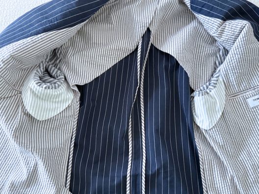 Thom Browne Striped Cotton Blazer Hand Made in USA