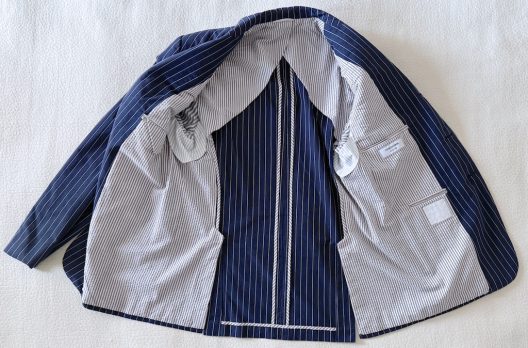 Thom Browne Striped Cotton Blazer Hand Made in USA