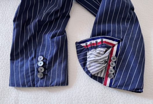 Thom Browne Striped Cotton Blazer Hand Made in USA