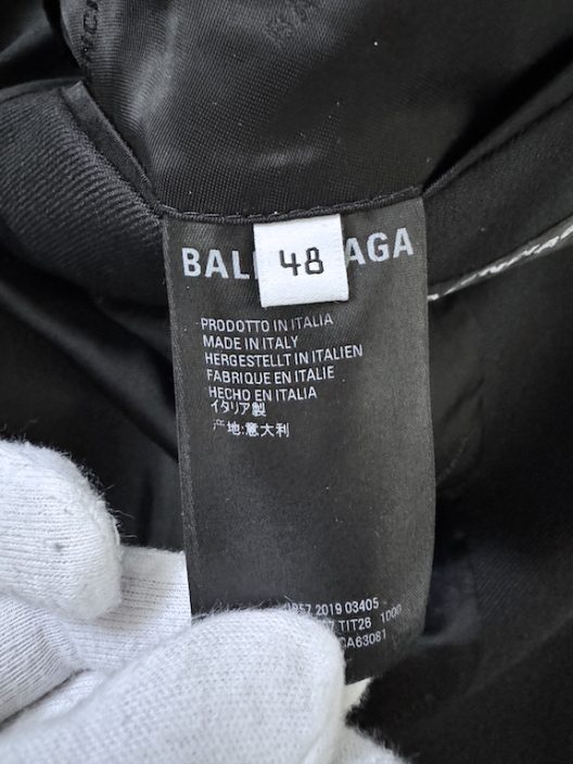 Balenciaga Black Wool Blazer Regular Fit