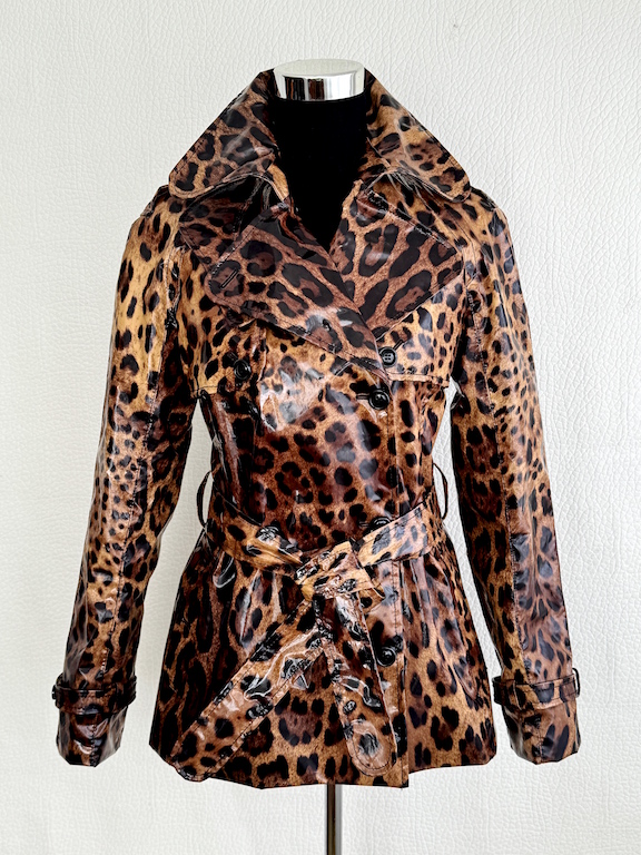 Dolce & Gabbana Animal Print Trench