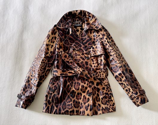 Dolce & Gabbana Animal Print Trench