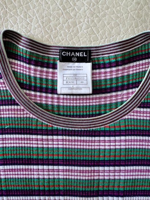 Chanel Knit Dress "CC" logo buttons