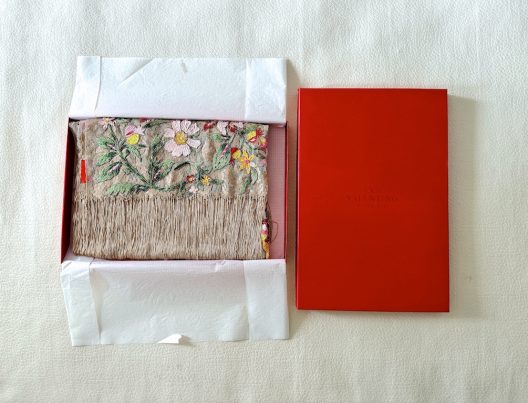 Valentino Garavani hand embroidered silk shawl