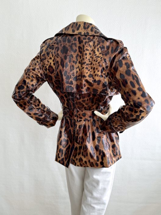 Dolce & Gabbana Animal Print Trench