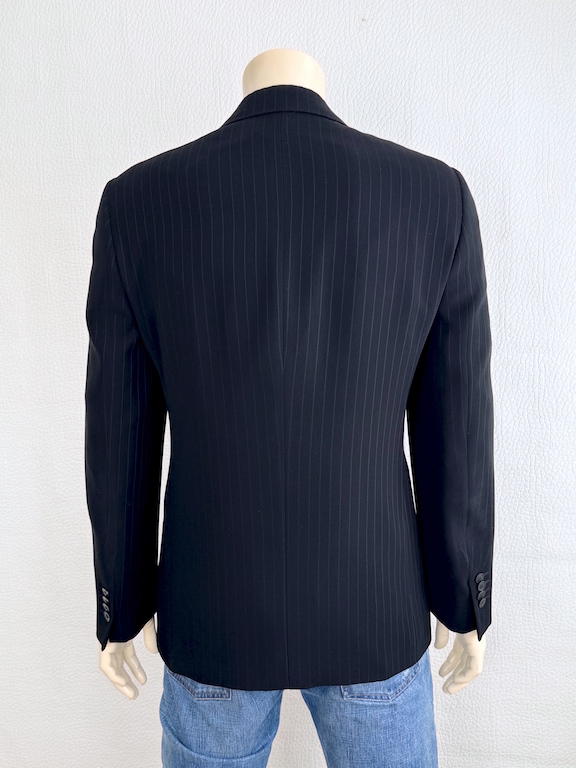 Giorgio Armani one button striped blazer-jacket