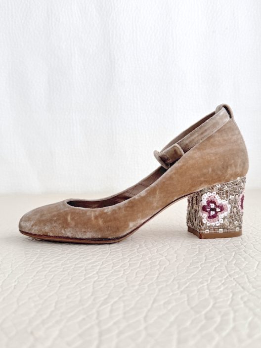 Dolce & Gabbana Velvet Heels