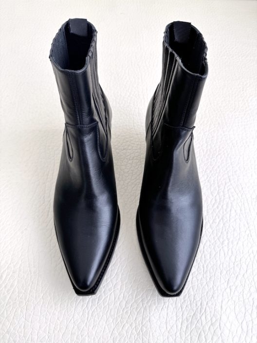 CELINE Cowboy Style Calfskin boots-Heel 60mm