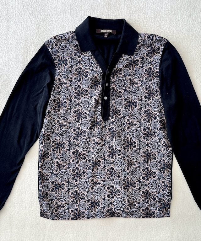 Roberto Cavalli Silk-Cotton Polo Shirt