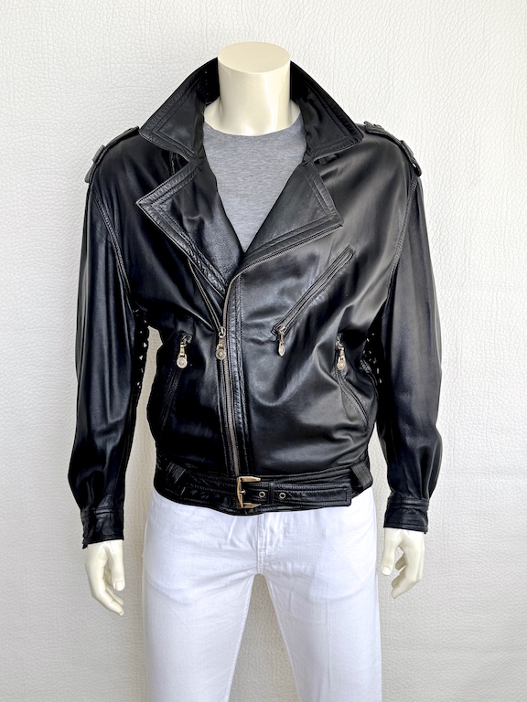 RARE Gianni Versace Leather Biker Jacket