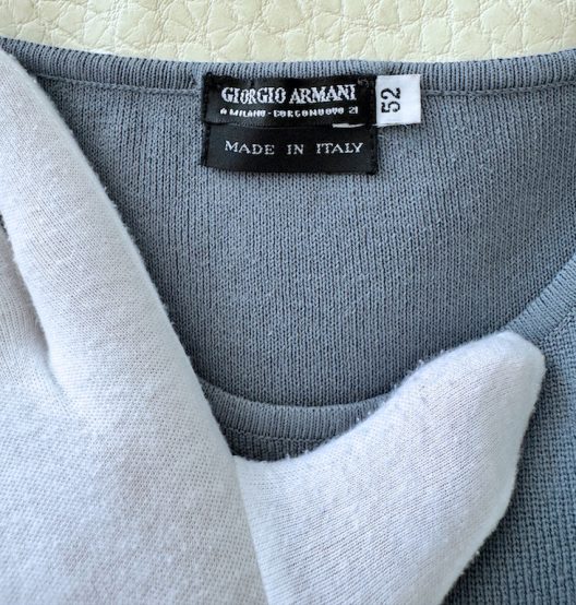 VTG Giorgio Armani Knitted Polo Shirt