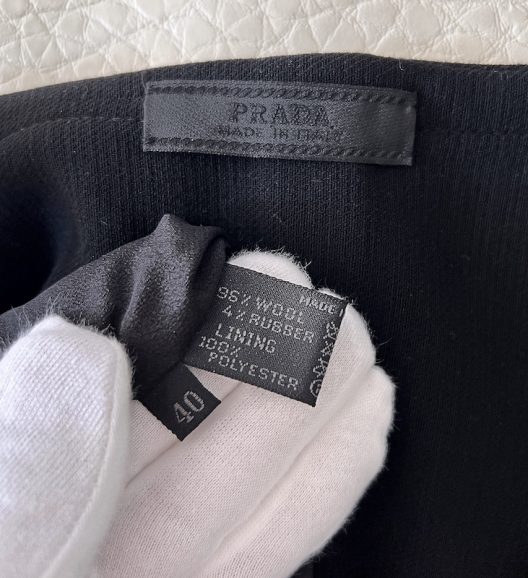 Prada Black Wool Dress