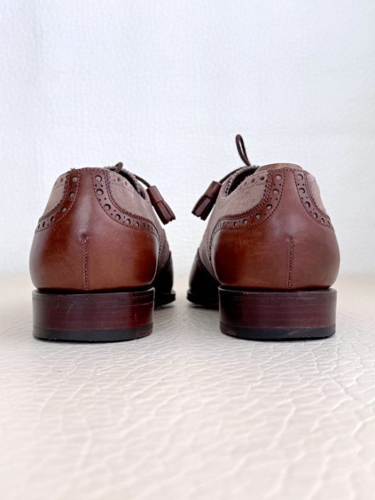 Carmina Shoemaker Leather and Suede Brogue Shoes