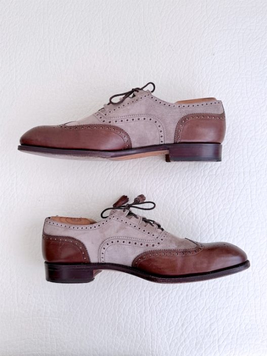 Carmina Shoemaker Leather and Suede Brogue Shoes