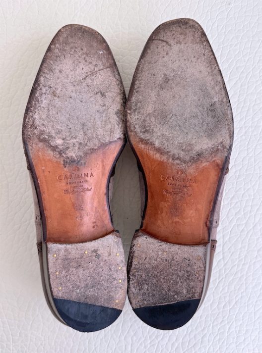 Carmina Shoemaker Leather and Suede Brogue Shoes
