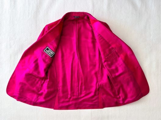 VTG Gianni Versace Couture fuchsia Silk Jacket
