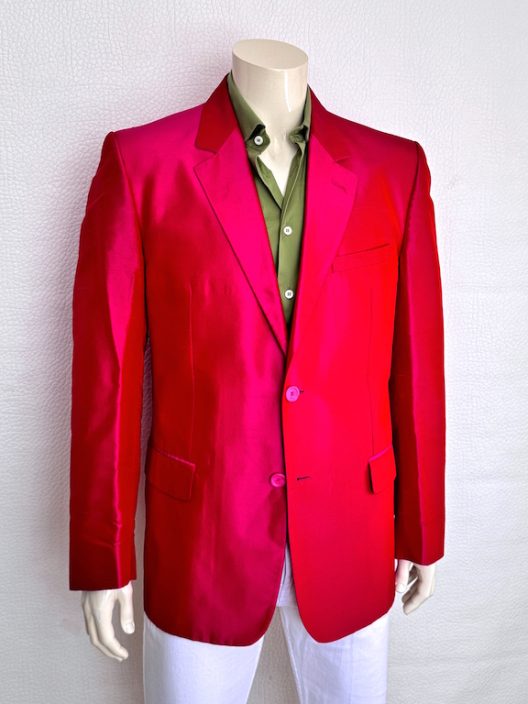VTG Gianni Versace Couture fuchsia Silk Jacket