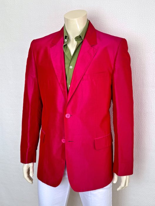 VTG Gianni Versace Couture fuchsia Silk Jacket
